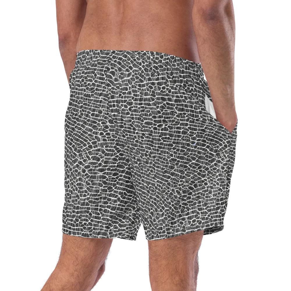 Obsidian Vein on Swim Trunks — Right Back