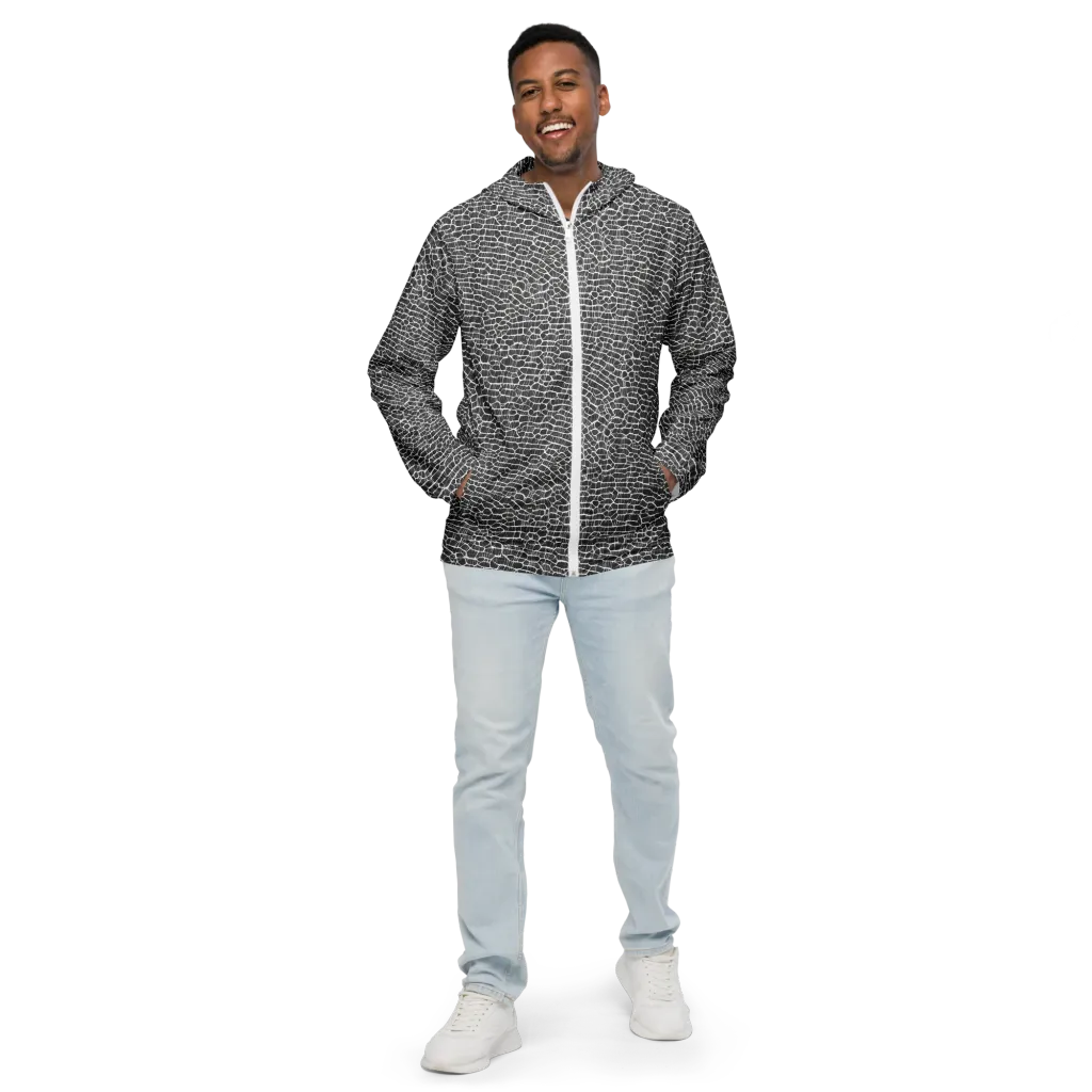 Obsidian Vein on Men's Windbreaker — Front