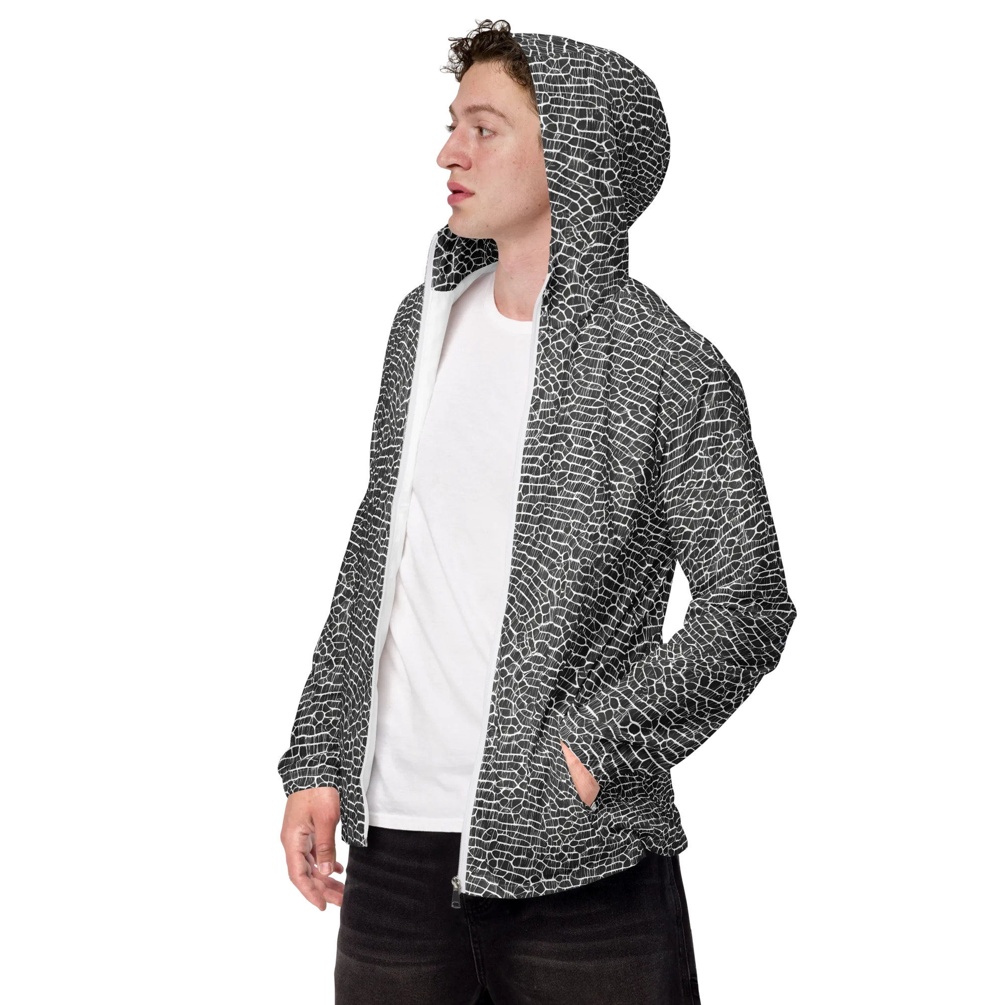 Obsidian Vein on Men's Windbreaker — Left Front