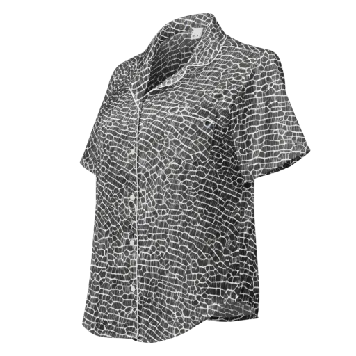 Obsidian Vein on a Women's Short Sleeve Pajama Top