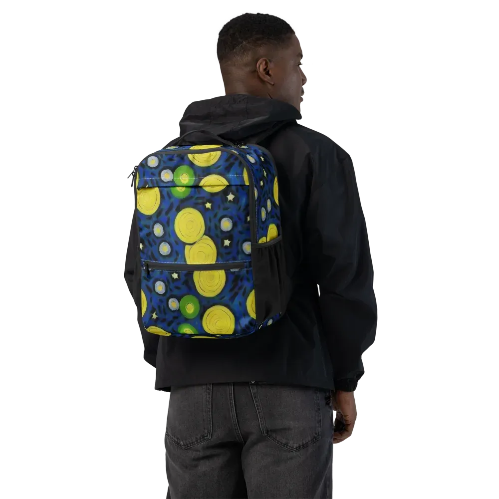 Orbiting Daydream on Utility Backpack — Back