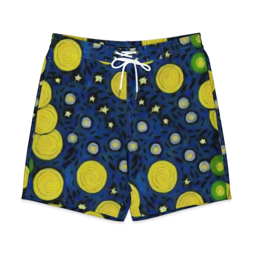 Orbiting Daydream on a Men's Board Shorts
