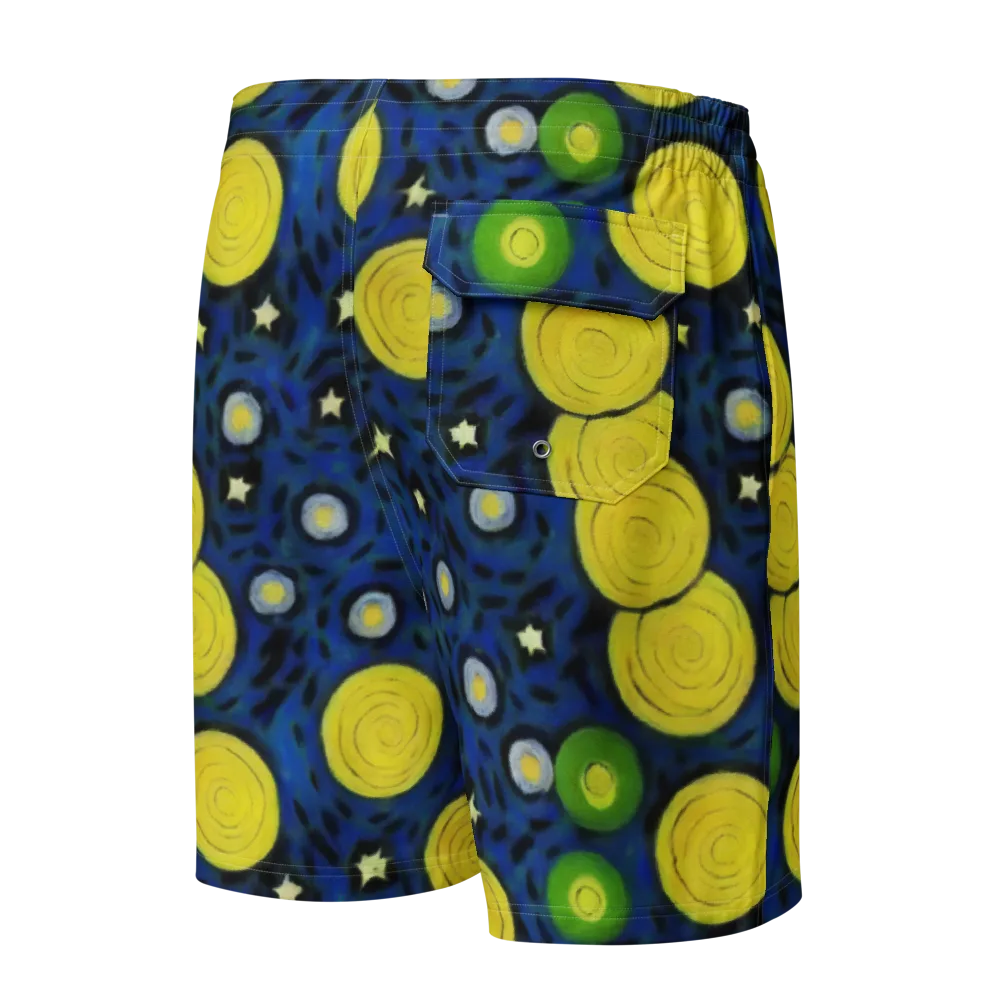 Orbiting Daydream on Men's Board Shorts — Back