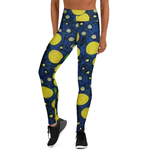 Orbiting Daydream on a Yoga Leggings