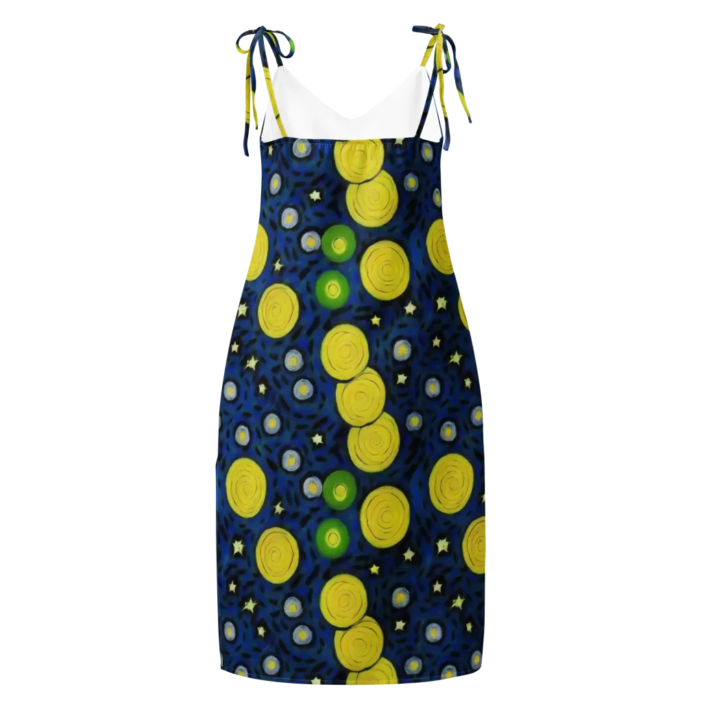 Orbiting Daydream on Slip Dress — Back