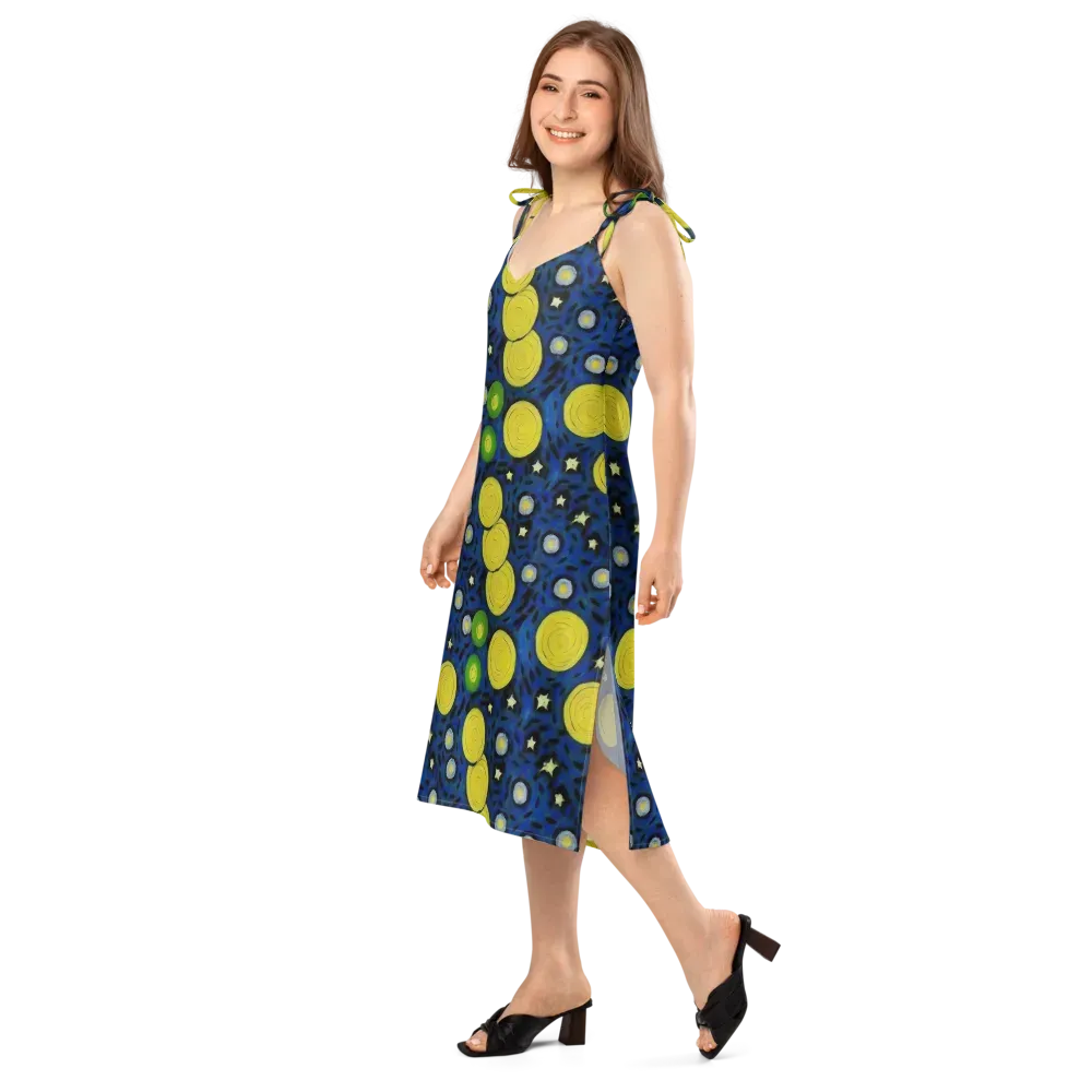 Orbiting Daydream on Slip Dress — Left Front