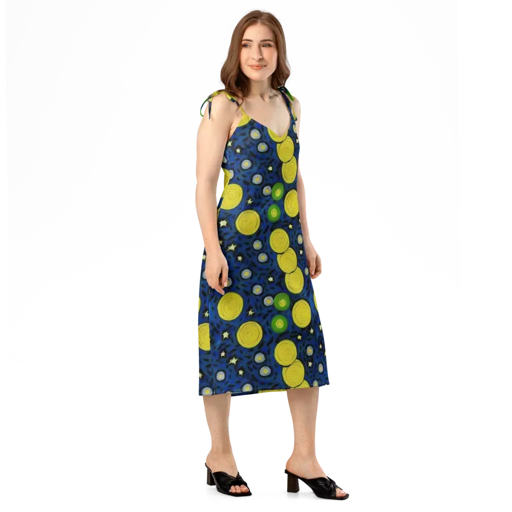 Orbiting Daydream on Slip Dress — Right Front
