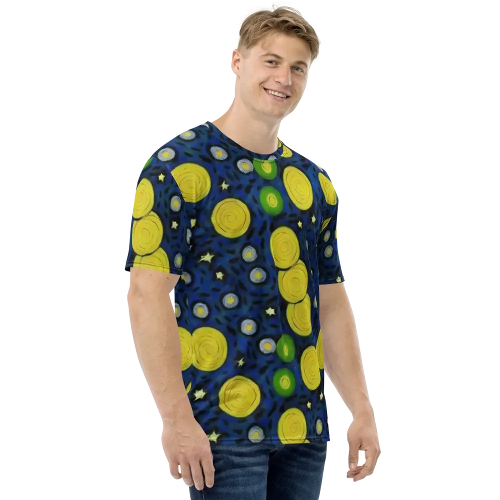 Orbiting Daydream on Men's Crew Neck T-Shirt — Right