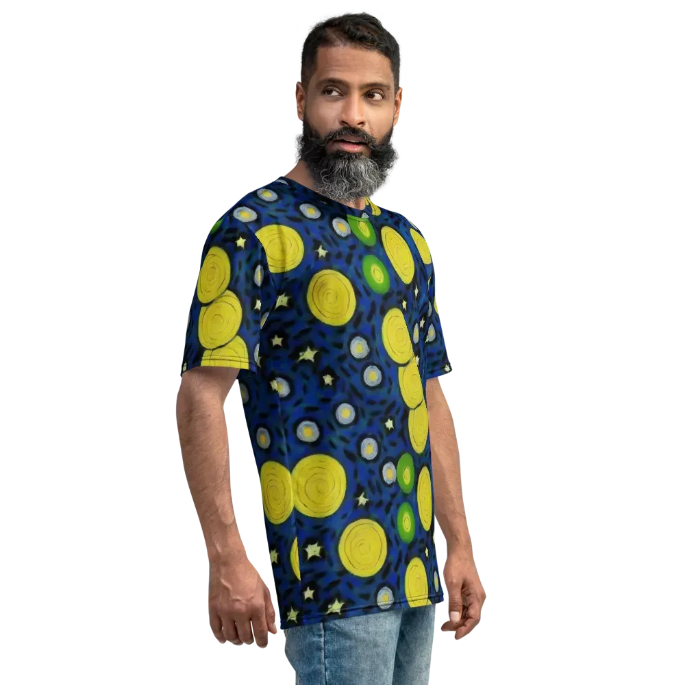 Orbiting Daydream on Men's Crew Neck T-Shirt — Right