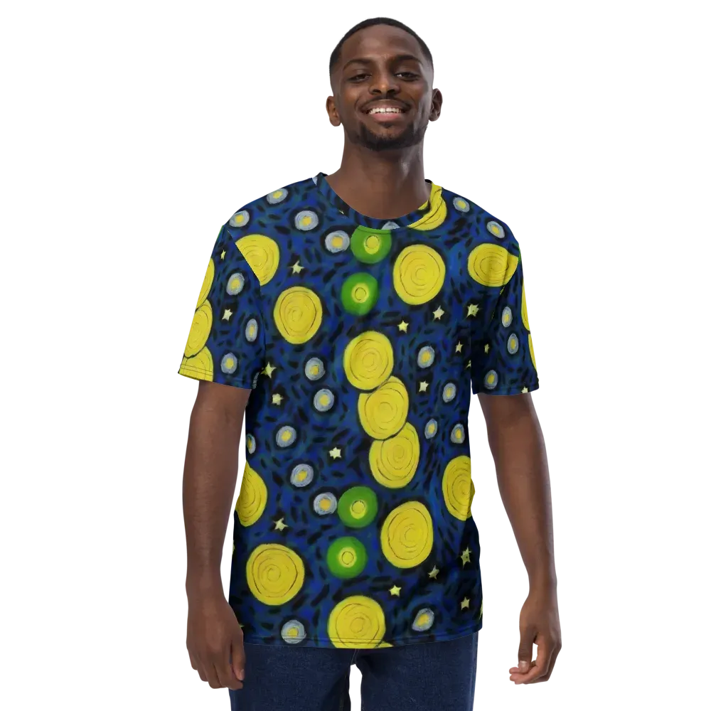 Orbiting Daydream on Men's Crew Neck T-Shirt — Front