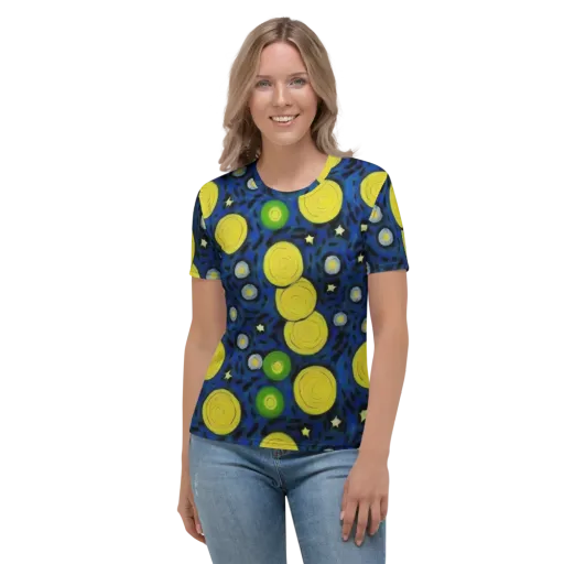 Orbiting Daydream on a Women's Crew Neck T-Shirt
