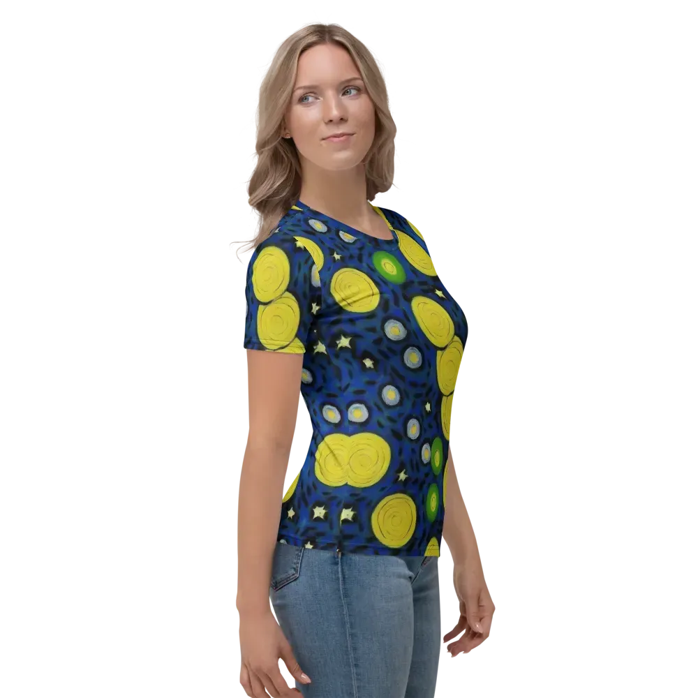 Orbiting Daydream on Women's Crew Neck T-Shirt — Right