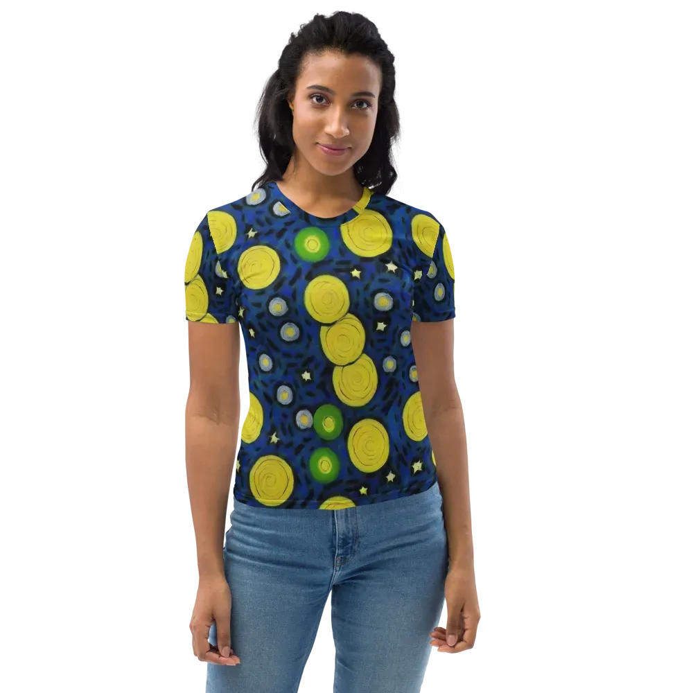 Orbiting Daydream on Women's Crew Neck T-Shirt — Front