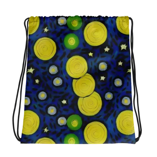 Orbiting Daydream on a Drawstring Bag