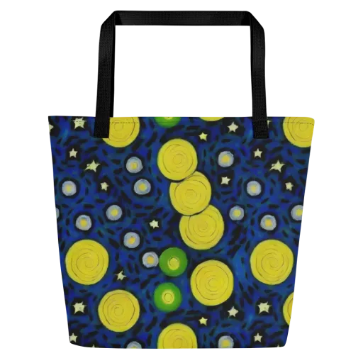 Orbiting Daydream on a Large Tote Bag W/ Pocket