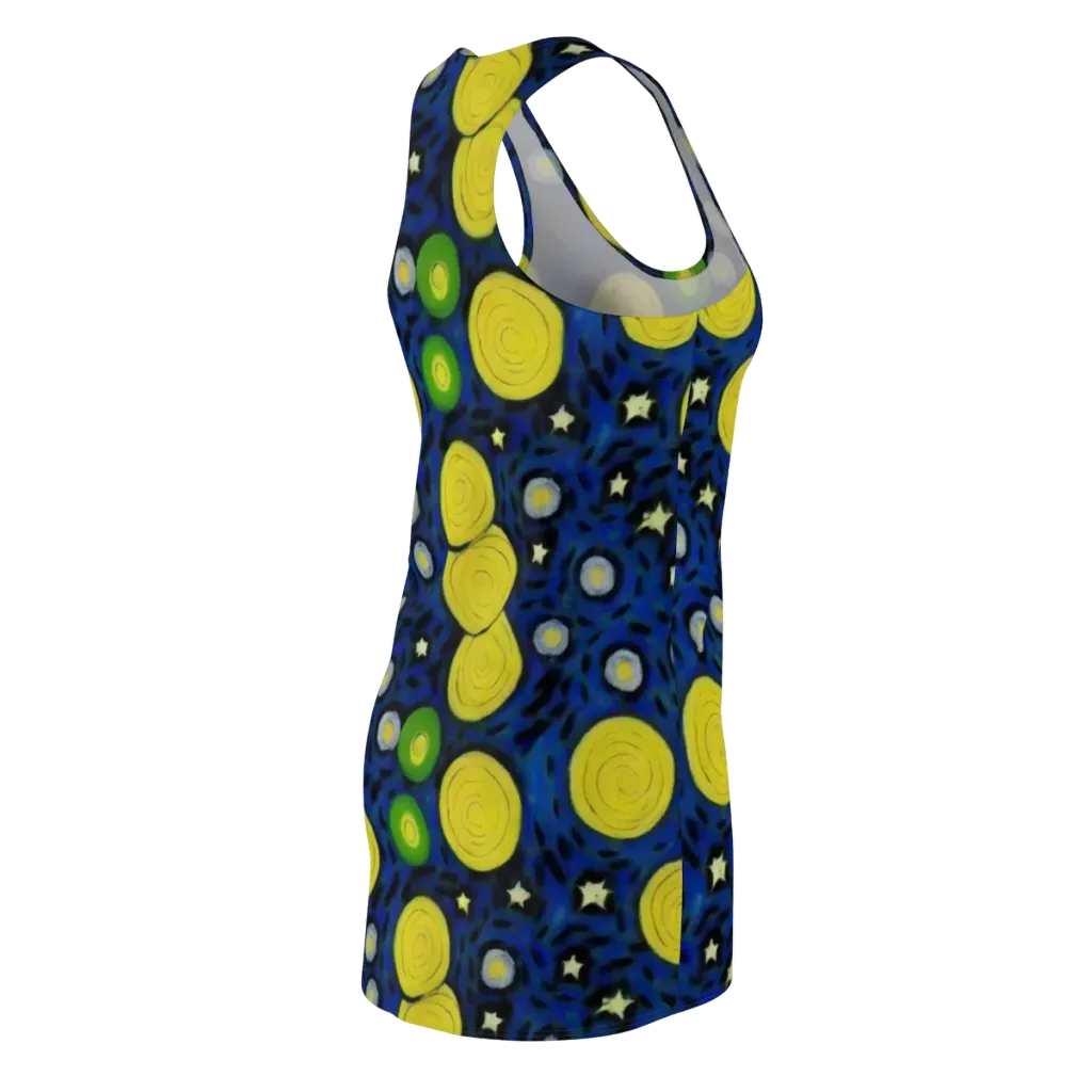 Orbiting Daydream on Racerback Dress — Back Side