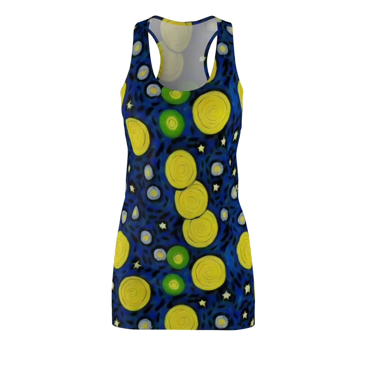Orbiting Daydream on Racerback Dress — Front