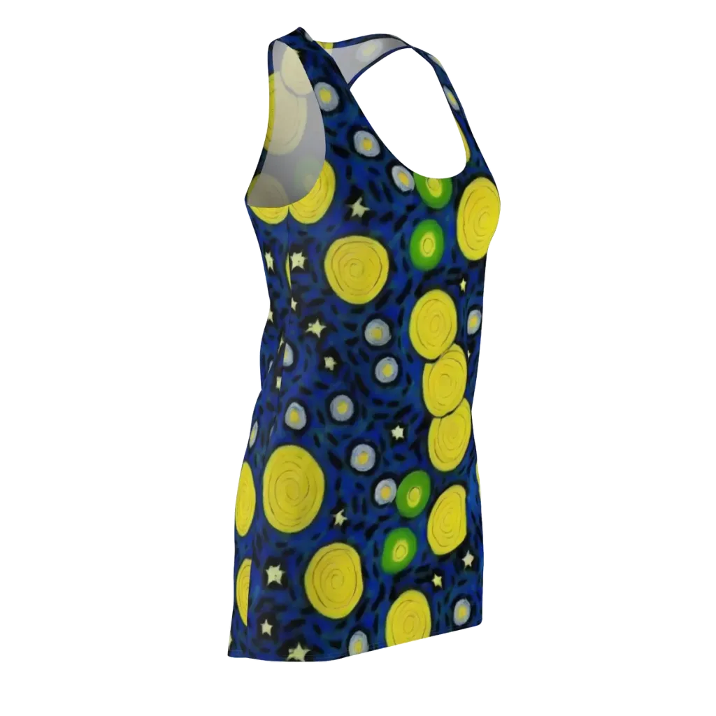 Orbiting Daydream on Racerback Dress — Front Side