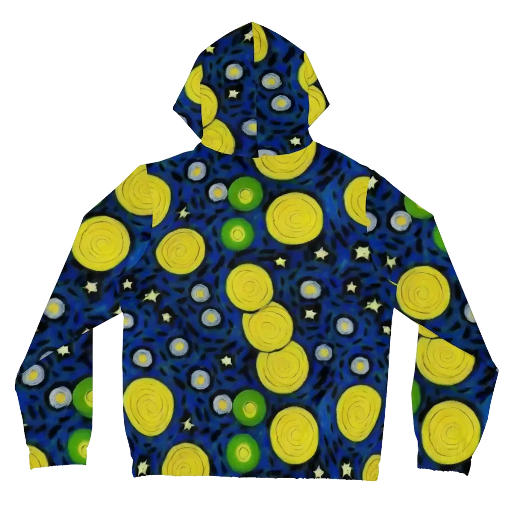 Orbiting Daydream on Women's Full-Zip Hoodie — Back