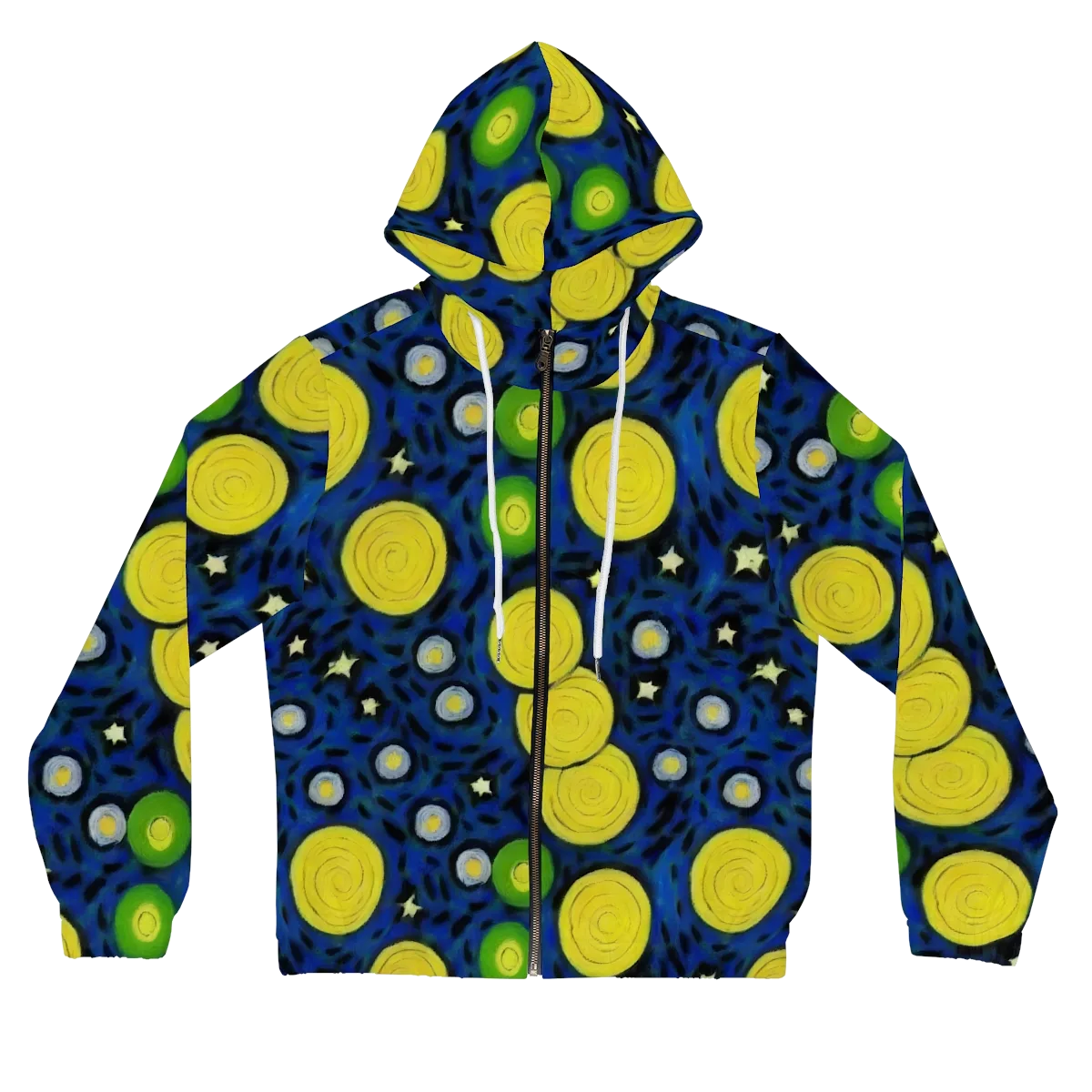Orbiting Daydream on Women's Full-Zip Hoodie — Front