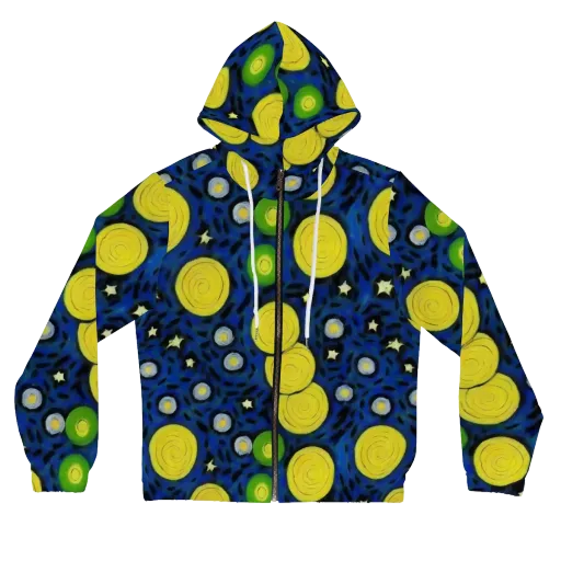 Orbiting Daydream on a Women's Full-Zip Hoodie