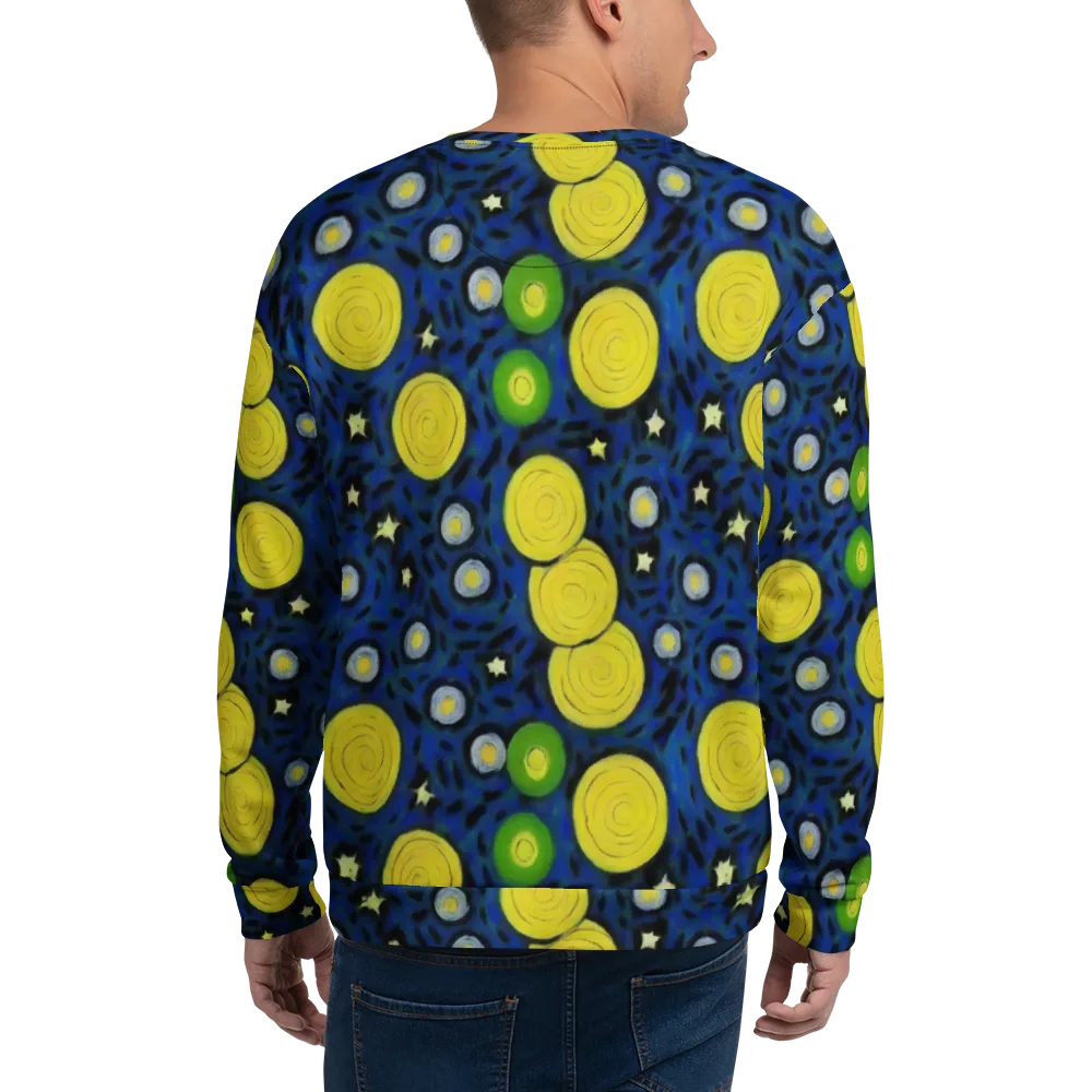Orbiting Daydream on Sweatshirt — Back