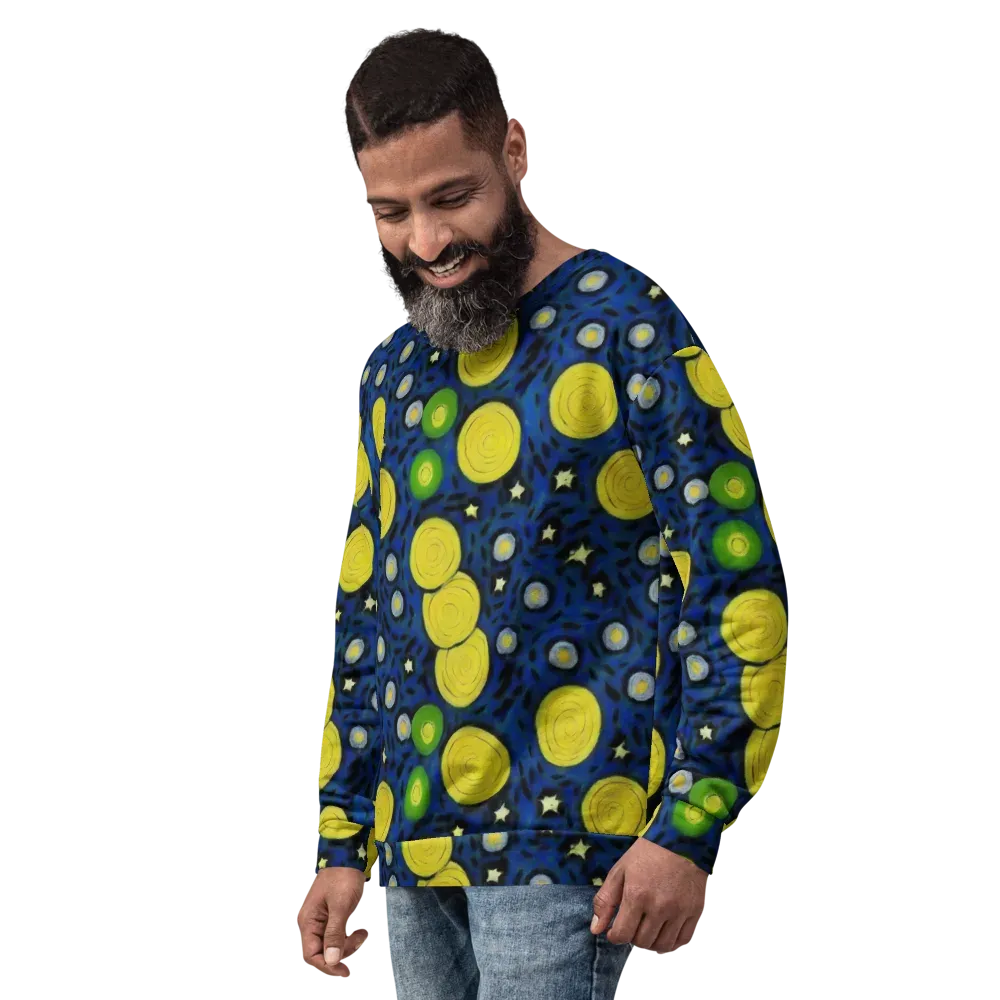 Orbiting Daydream on Sweatshirt — Left Front