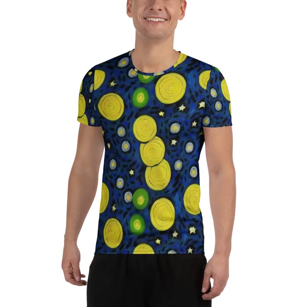 Orbiting Daydream on Men's Athletic T-Shirt — Front