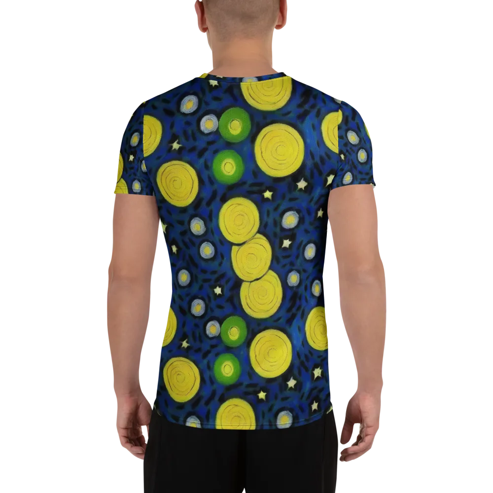 Orbiting Daydream on Men's Athletic T-Shirt — Back