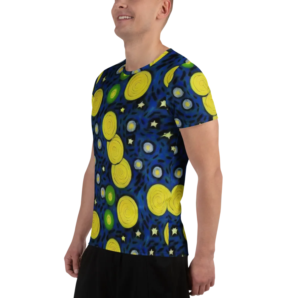 Orbiting Daydream on Men's Athletic T-Shirt — Left