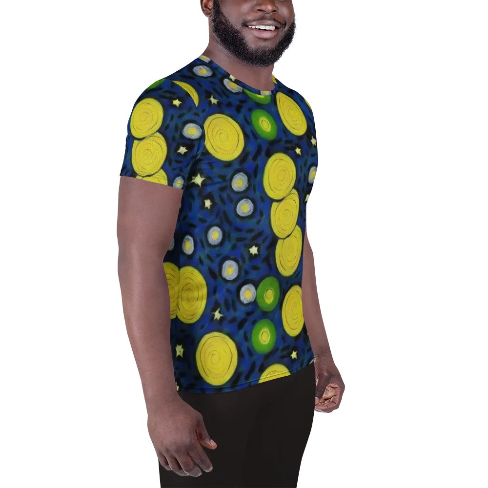 Orbiting Daydream on Men's Athletic T-Shirt — Right