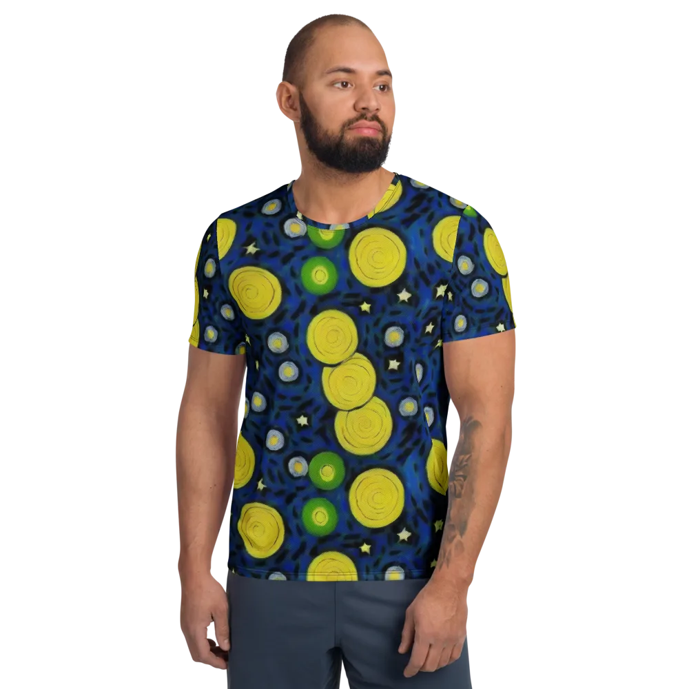 Orbiting Daydream on Men's Athletic T-Shirt — Front