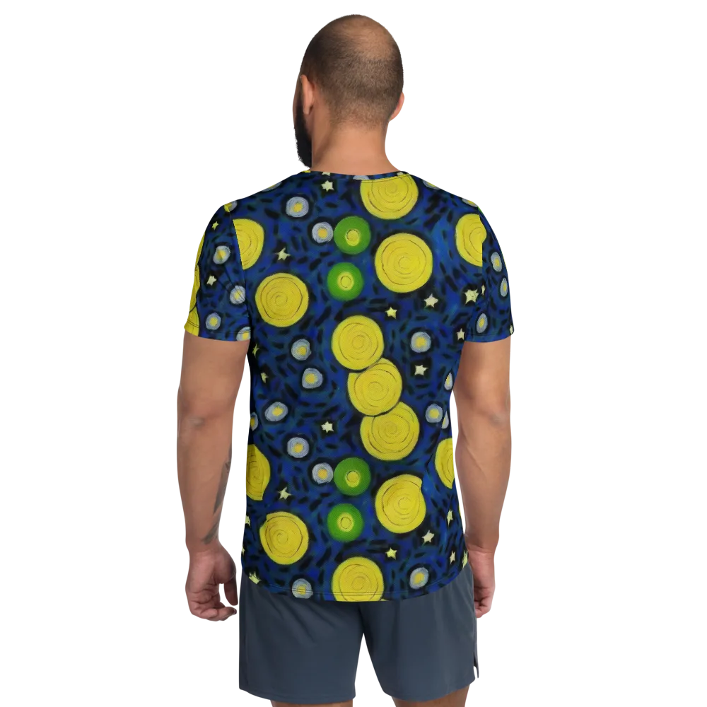 Orbiting Daydream on Men's Athletic T-Shirt — Back