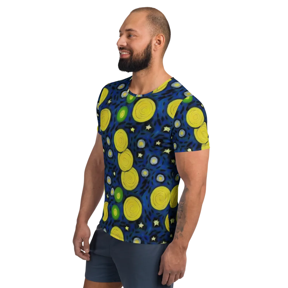 Orbiting Daydream on Men's Athletic T-Shirt — Left