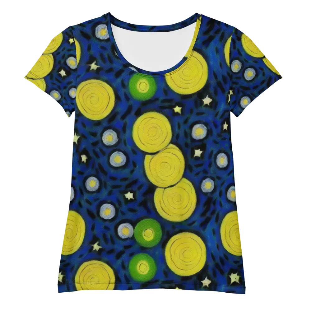 Orbiting Daydream on Women's Athletic T-Shirt — Front