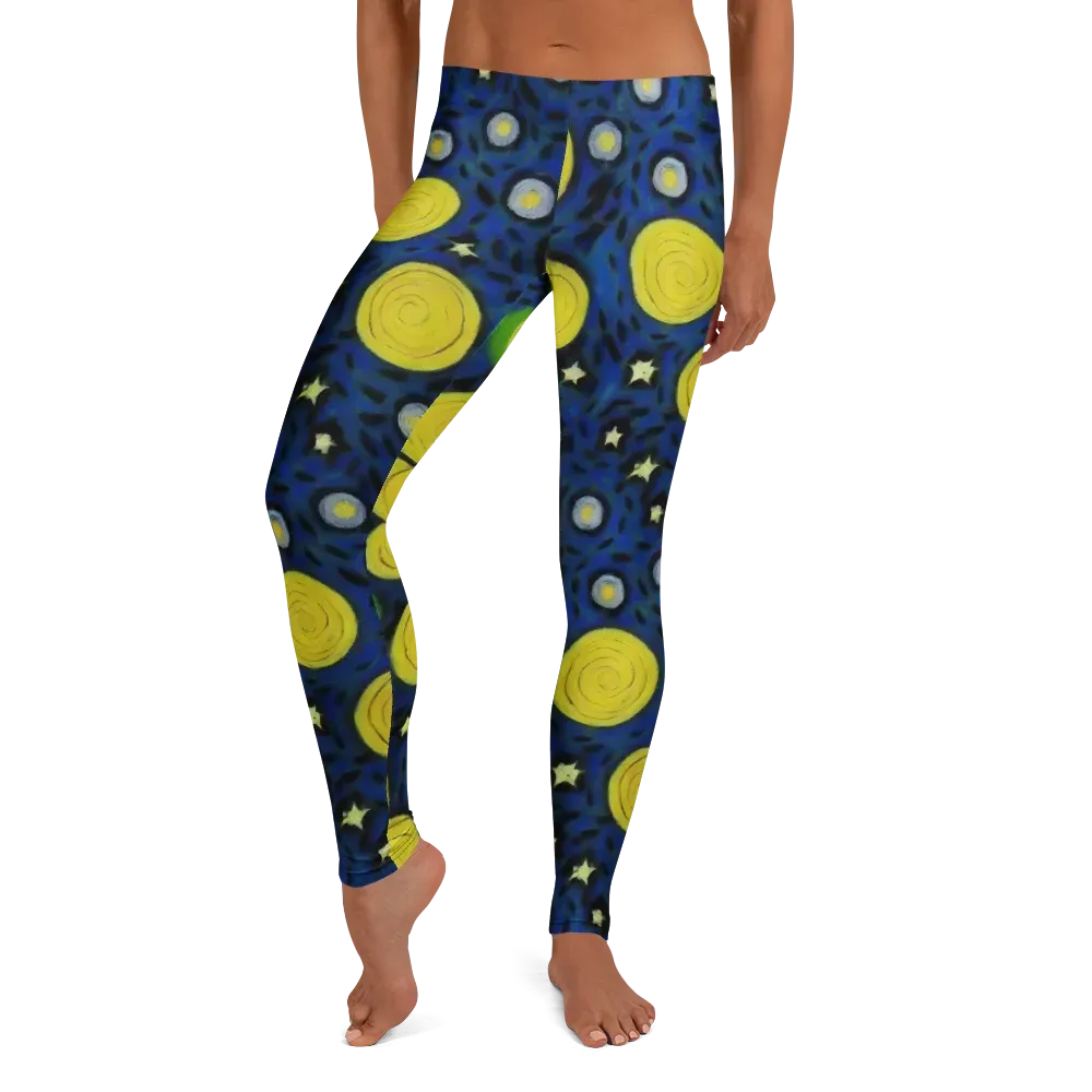 Orbiting Daydream on Leggings — Front