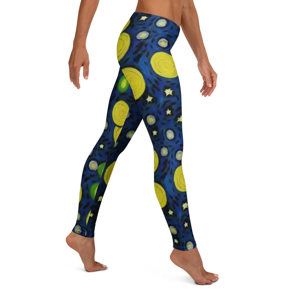 Orbiting Daydream on Leggings — Right