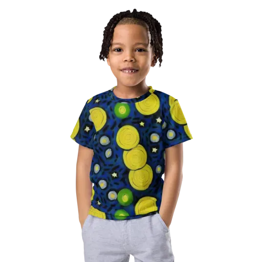 Orbiting Daydream on a Kids Crew Neck T-Shirt
