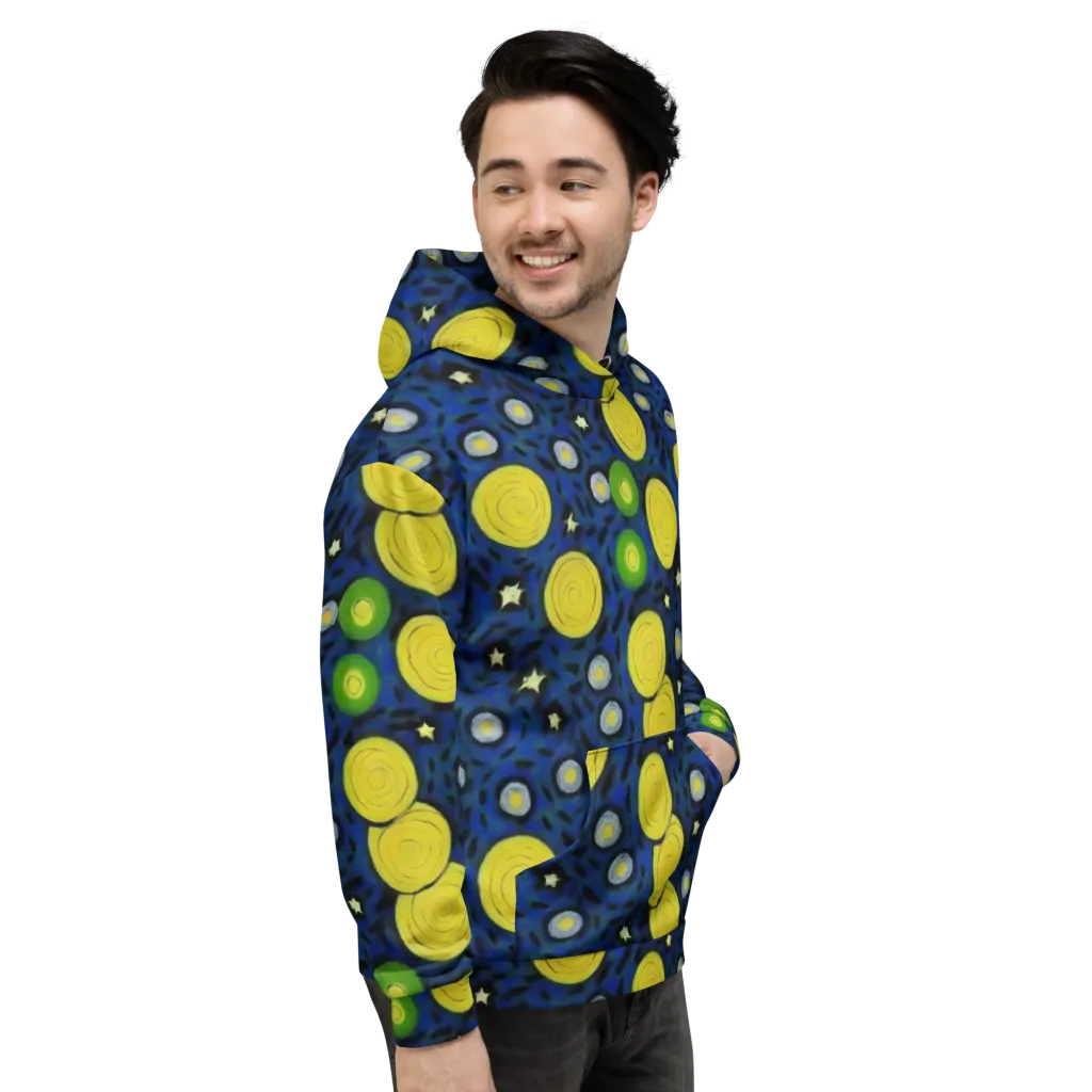 Orbiting Daydream on Hoodie — Right