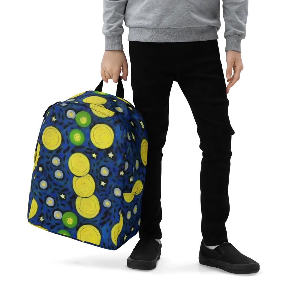 Orbiting Daydream on Minimalist Backpack — Zoomed-in