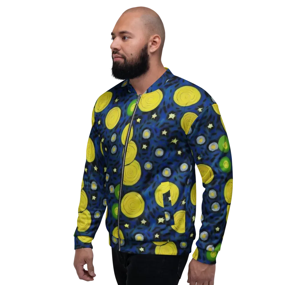 Orbiting Daydream on Bomber Jacket — Left