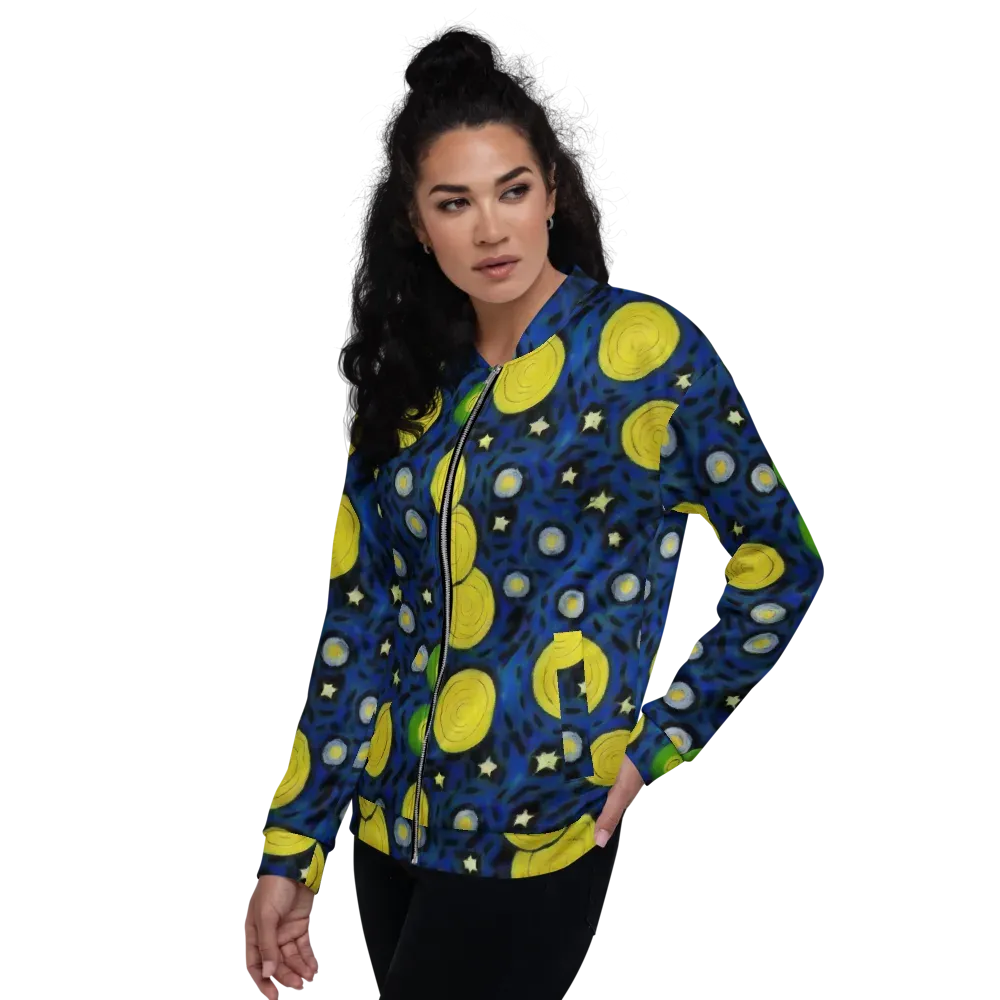 Orbiting Daydream on Bomber Jacket — Left