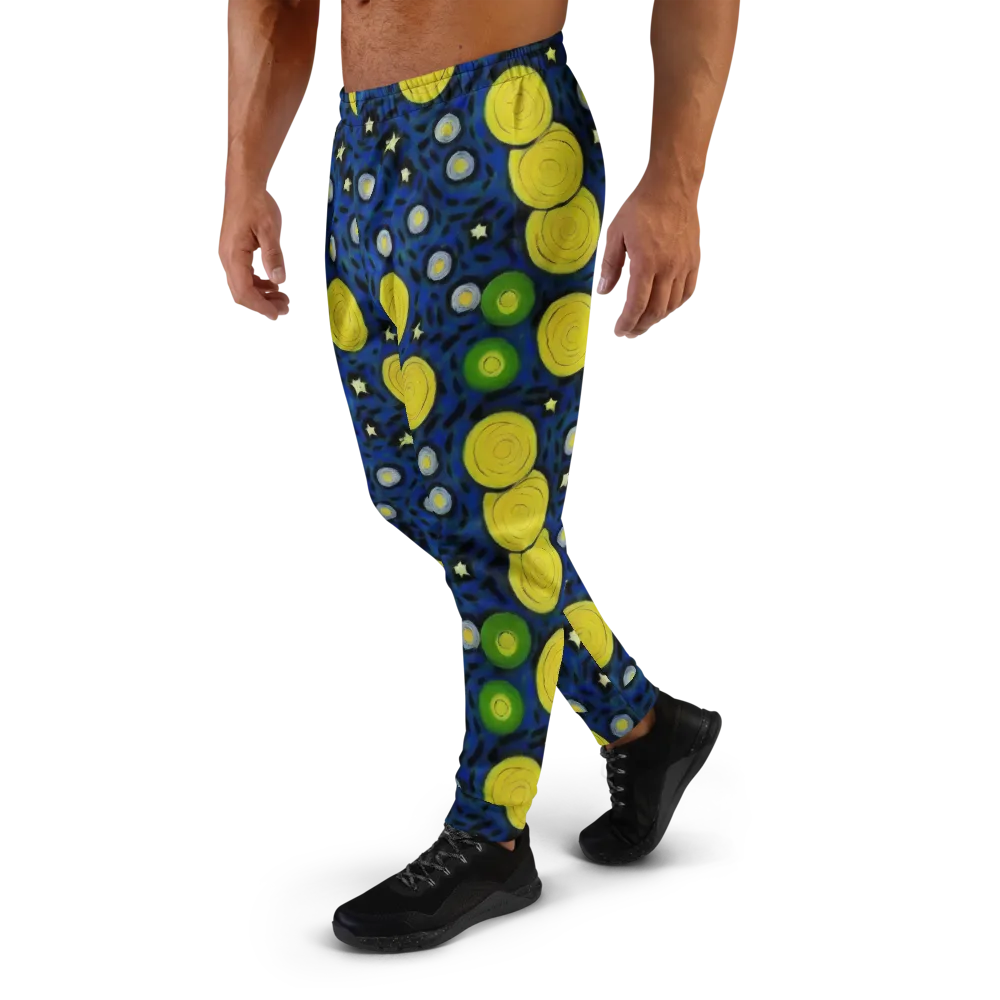 Orbiting Daydream on Men's Joggers — Left