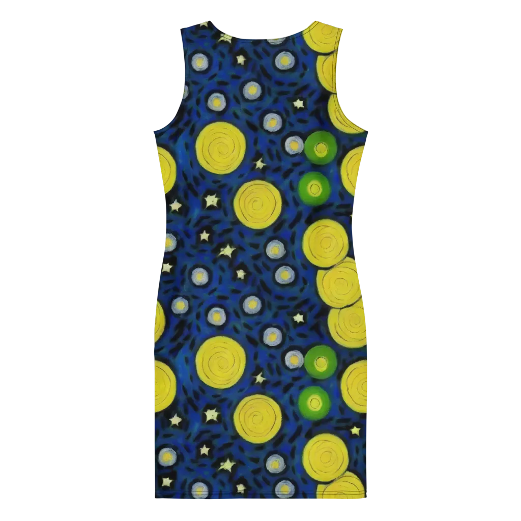 Orbiting Daydream on Bodycon Dress — Back