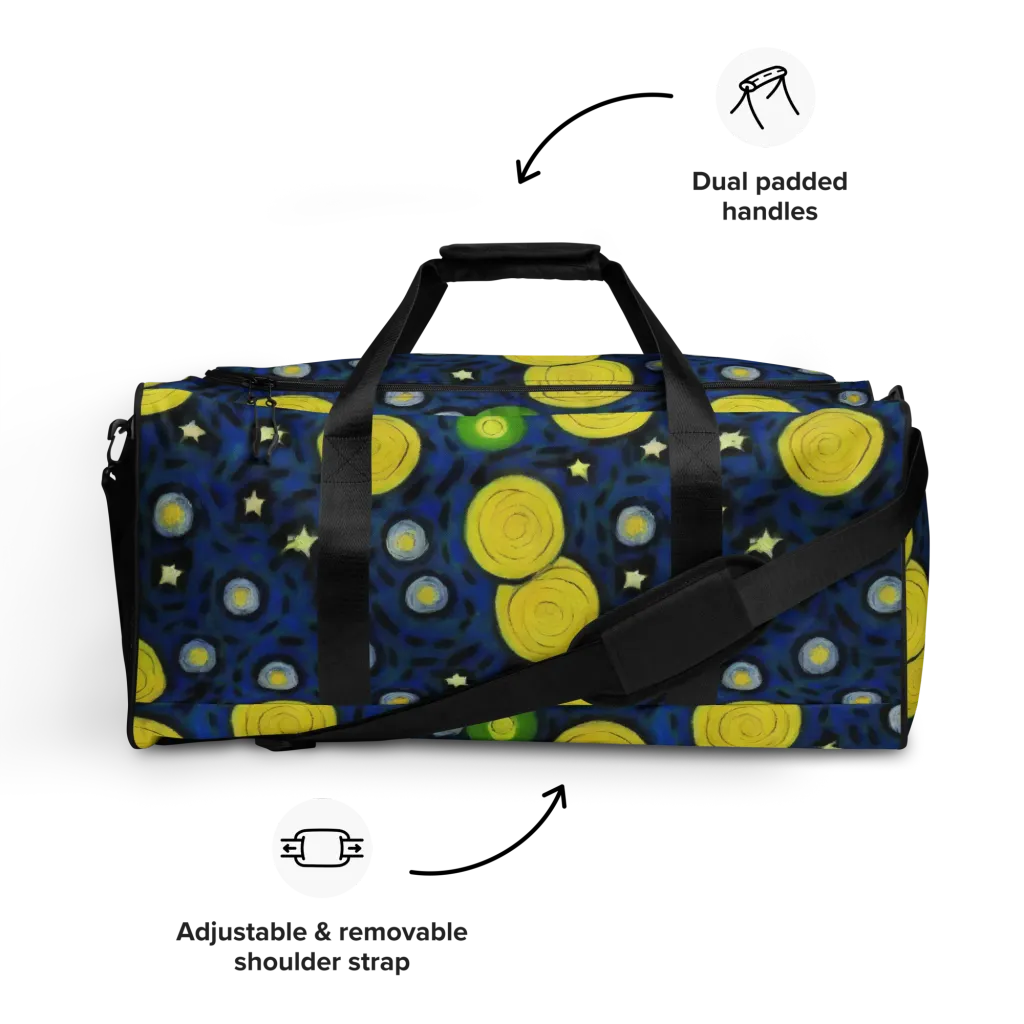 Orbiting Daydream on Duffle Bag — Front