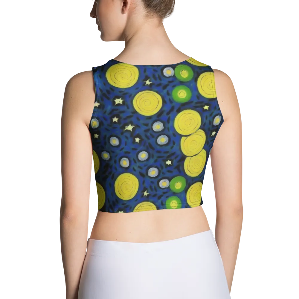 Orbiting Daydream on Crop Top — Back