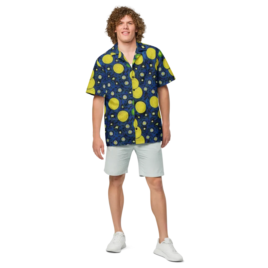 Orbiting Daydream on Button Shirt — Front