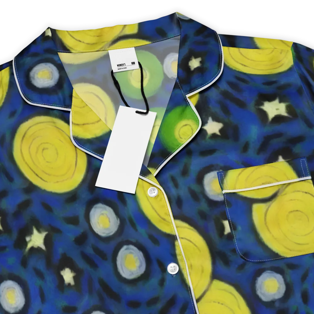 Orbiting Daydream on Women's Short Sleeve Pajama Top — Product details