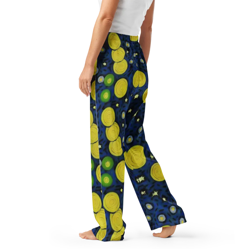 Orbiting Daydream on Women's Pajama Pants — Left