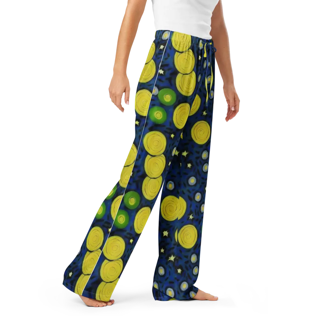 Orbiting Daydream on Women's Pajama Pants — Right Front